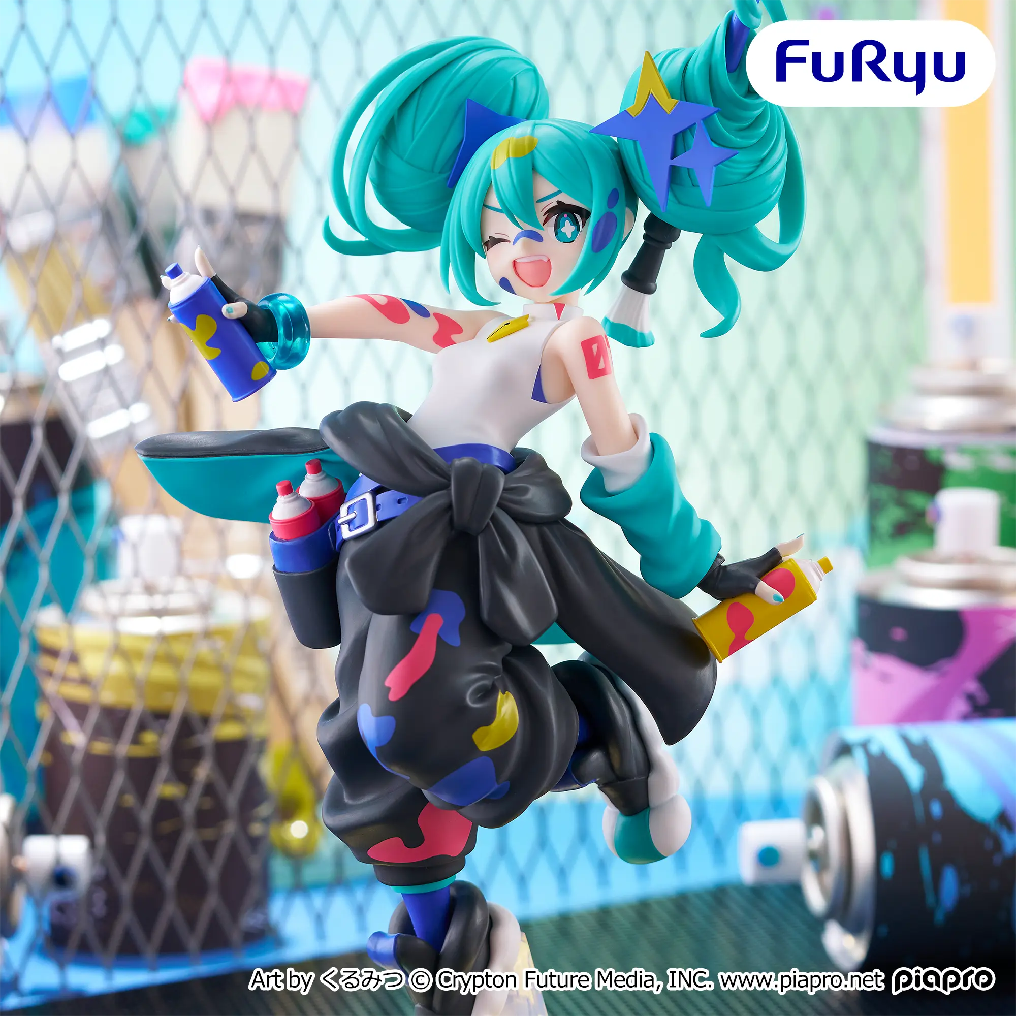 Piapro Characters - Hatsune Miku - Muchute - Paint Girl, Another Color ver. (FuRyu)