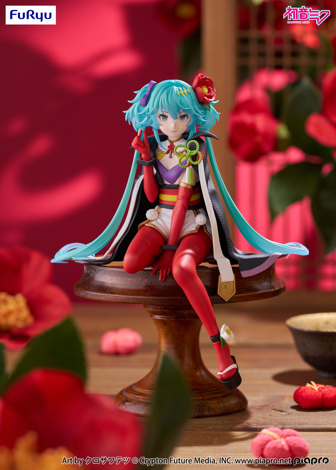 Piapro Characters - Hatsune Miku - Flower Fairy - Noodle Stopper Figure - Camellia (FuRyu)