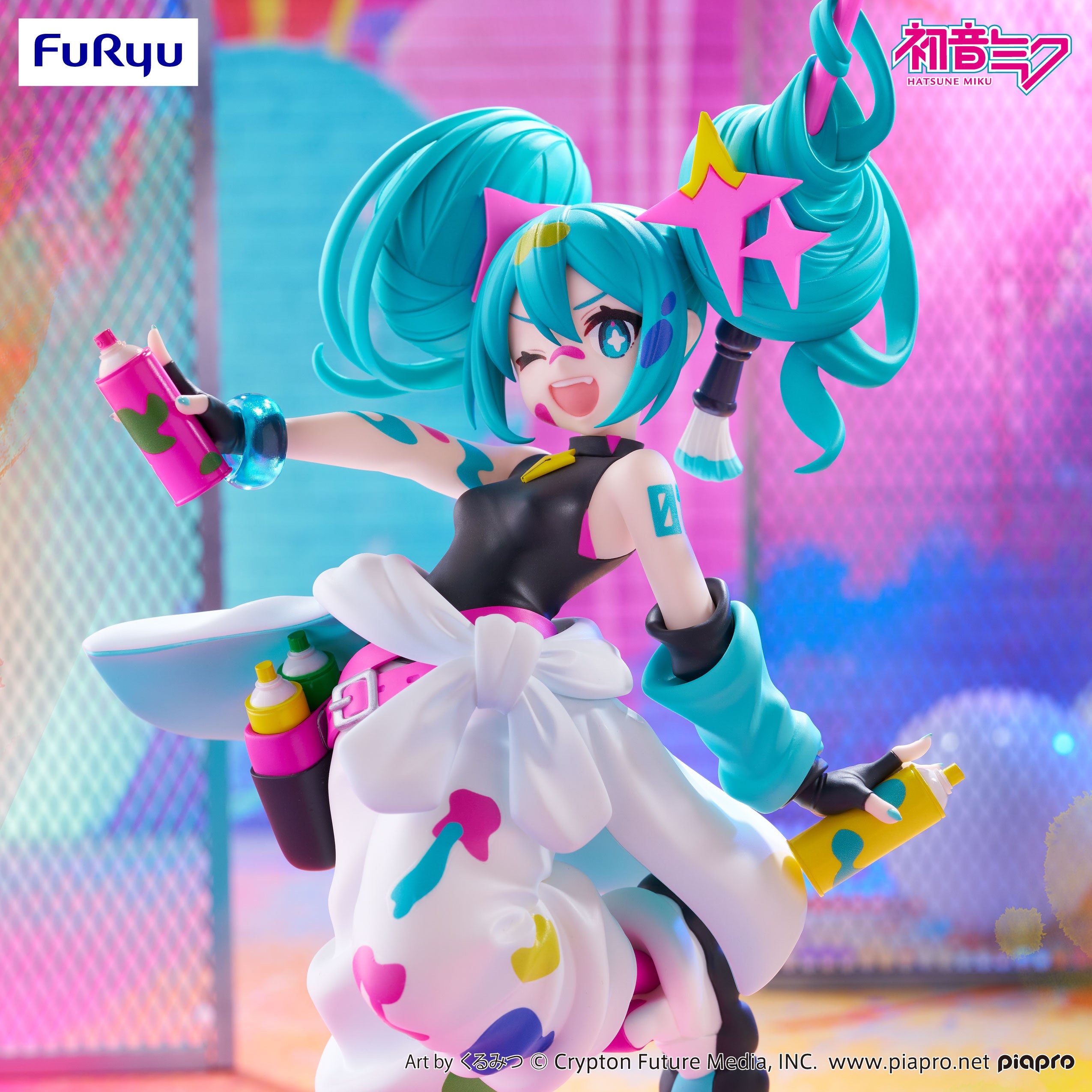Piapro Characters - Hatsune Miku - Trio-Try-iT Figure - Paint Girl (FuRyu)