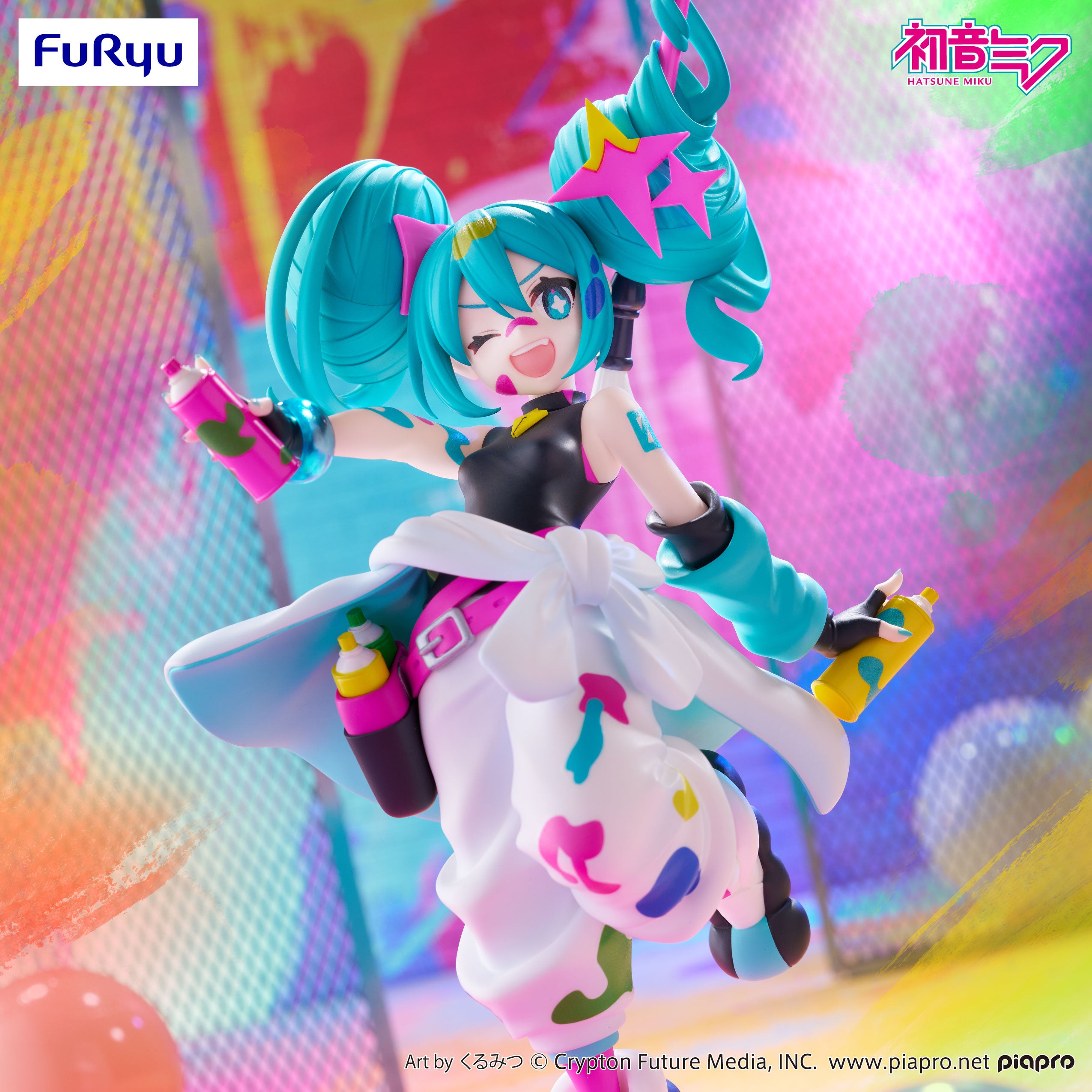 Piapro Characters - Hatsune Miku - Trio-Try-iT Figure - Paint Girl (FuRyu)