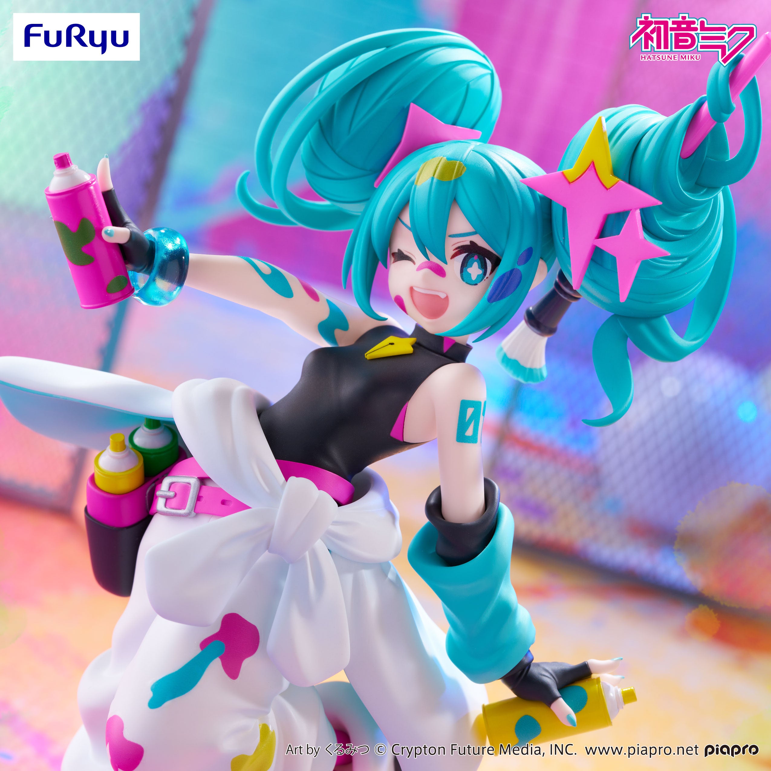 Piapro Characters - Hatsune Miku - Trio-Try-iT Figure - Paint Girl (FuRyu)