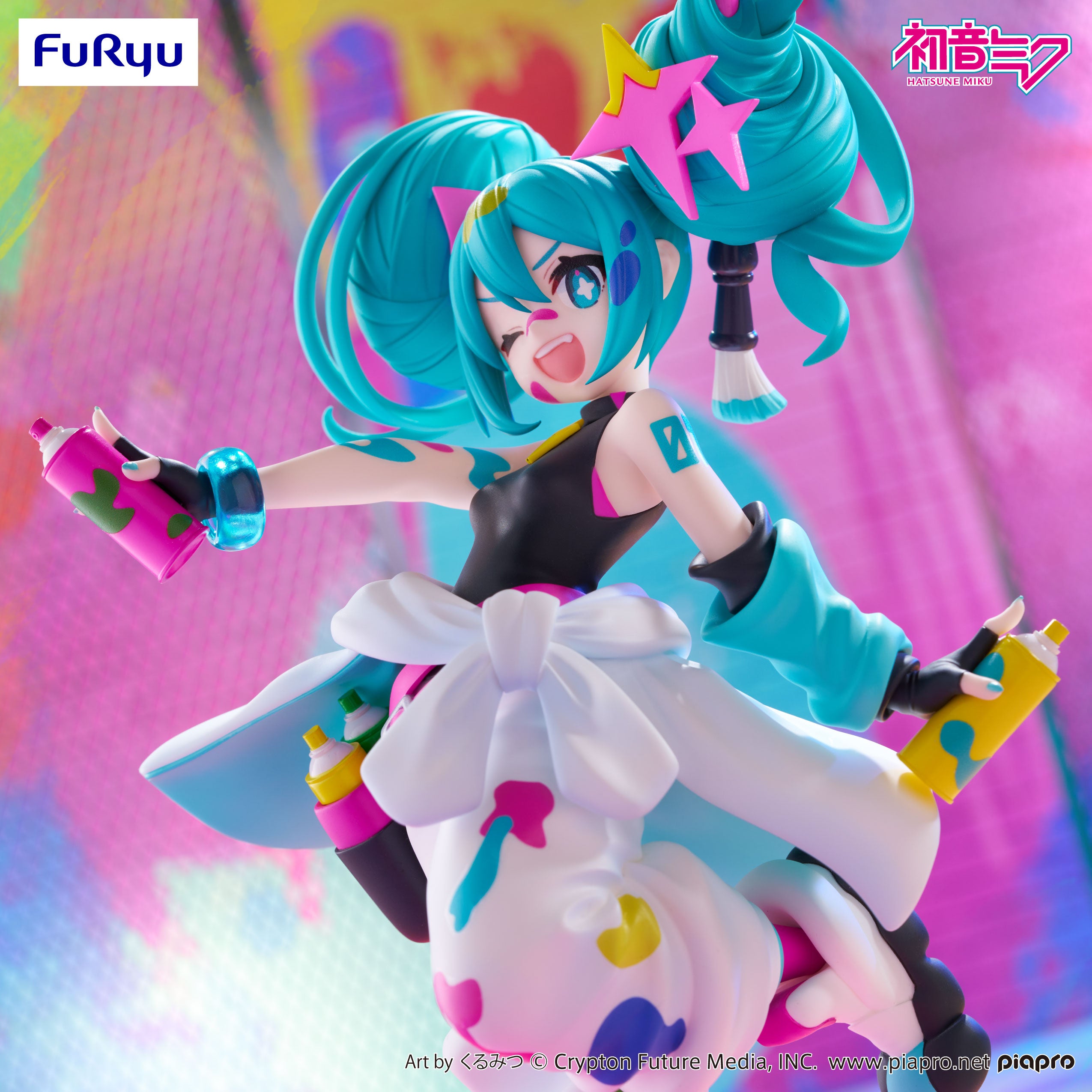 Piapro Characters - Hatsune Miku - Trio-Try-iT Figure - Paint Girl (FuRyu)