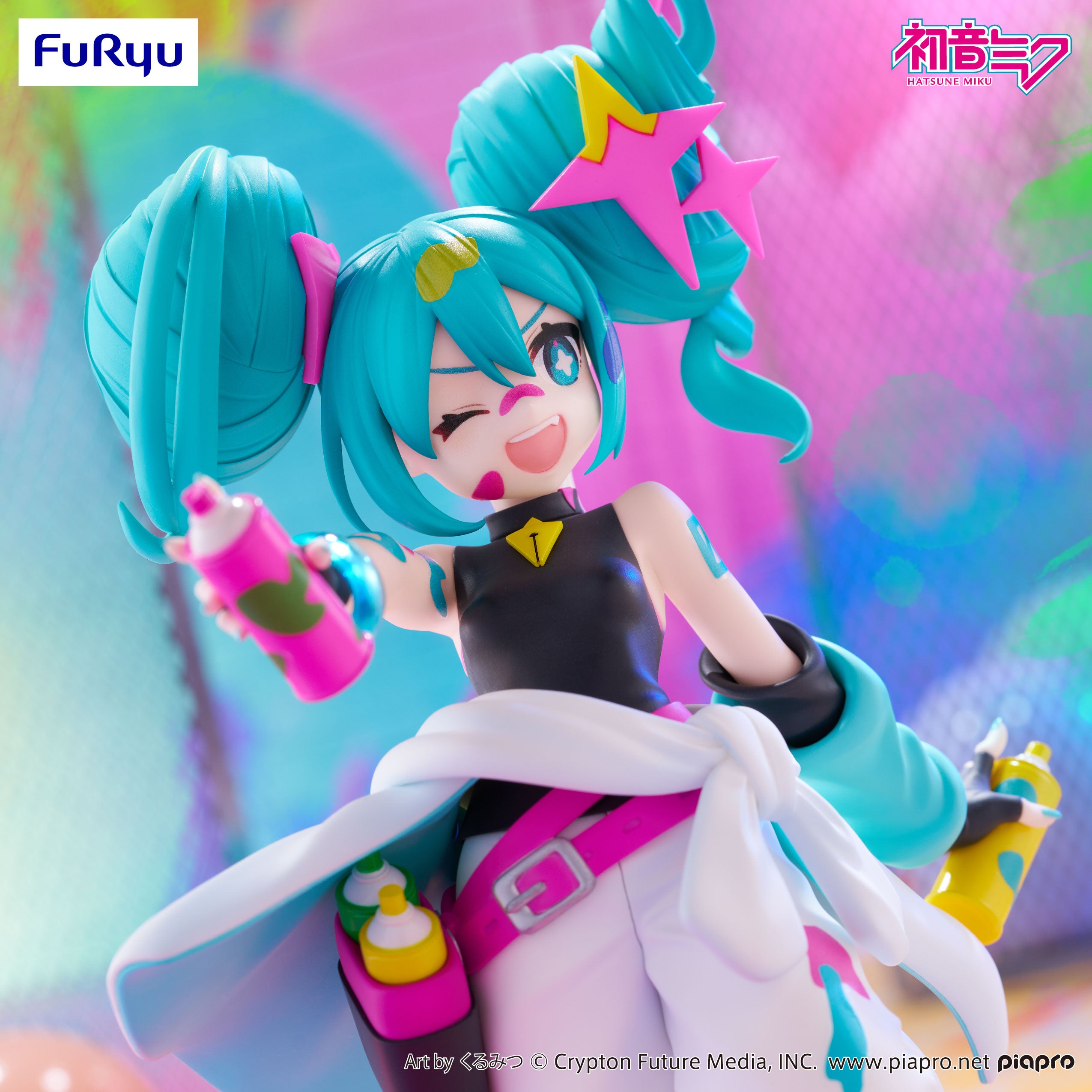 Piapro Characters - Hatsune Miku - Trio-Try-iT Figure - Paint Girl (FuRyu)