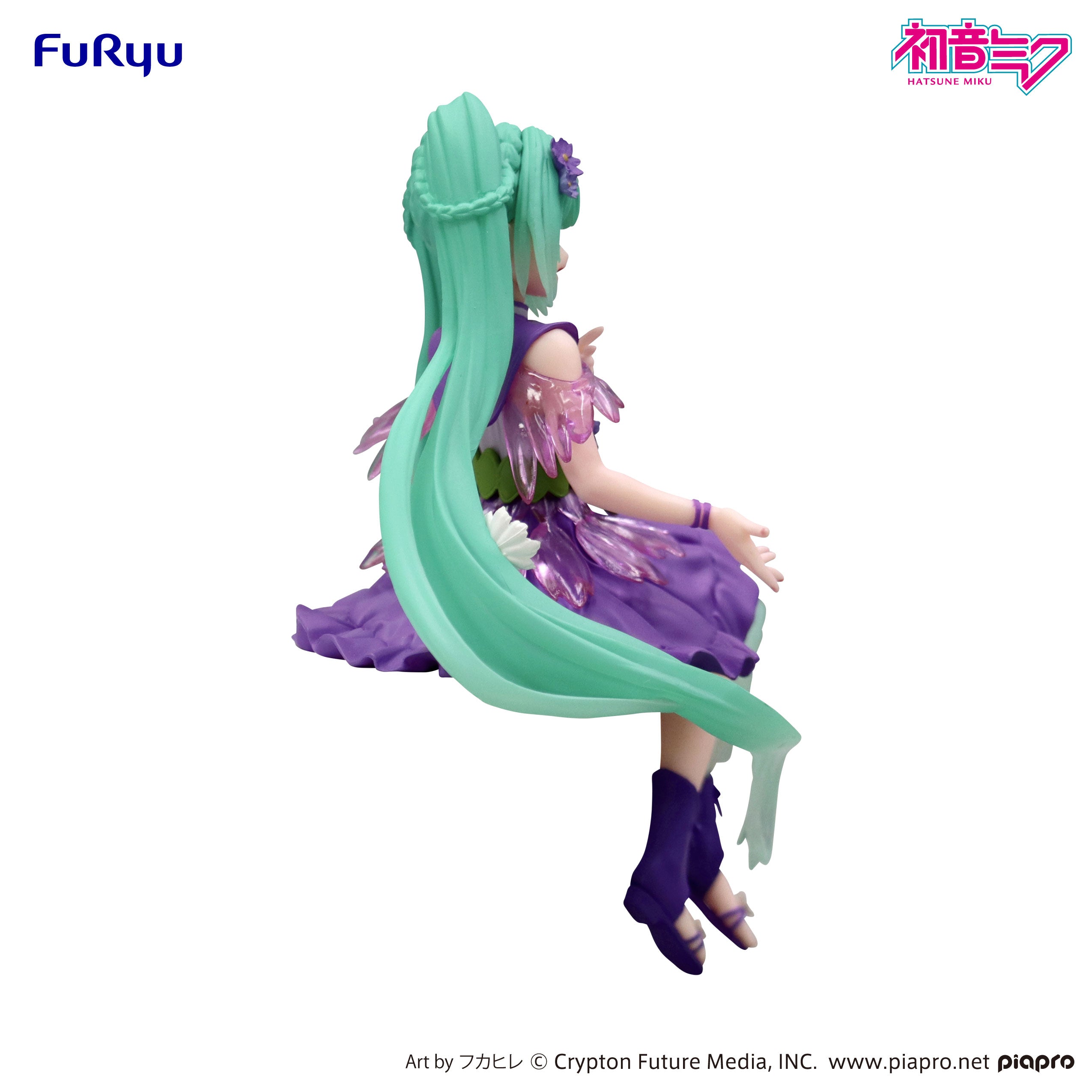 Piapro Characters - Hatsune Miku - Flower Fairy - Noodle Stopper Figure - Purple Cosmos (FuRyu)