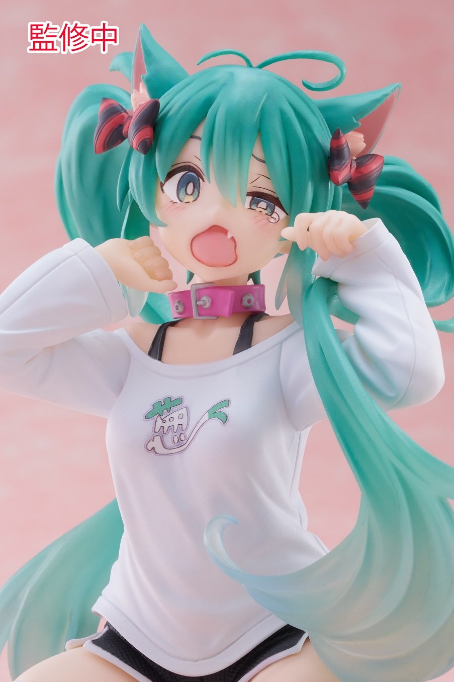 Vocaloid - Hatsune Miku - Desktop Cute - Nekomimi T-Shirt ver. (Taito)