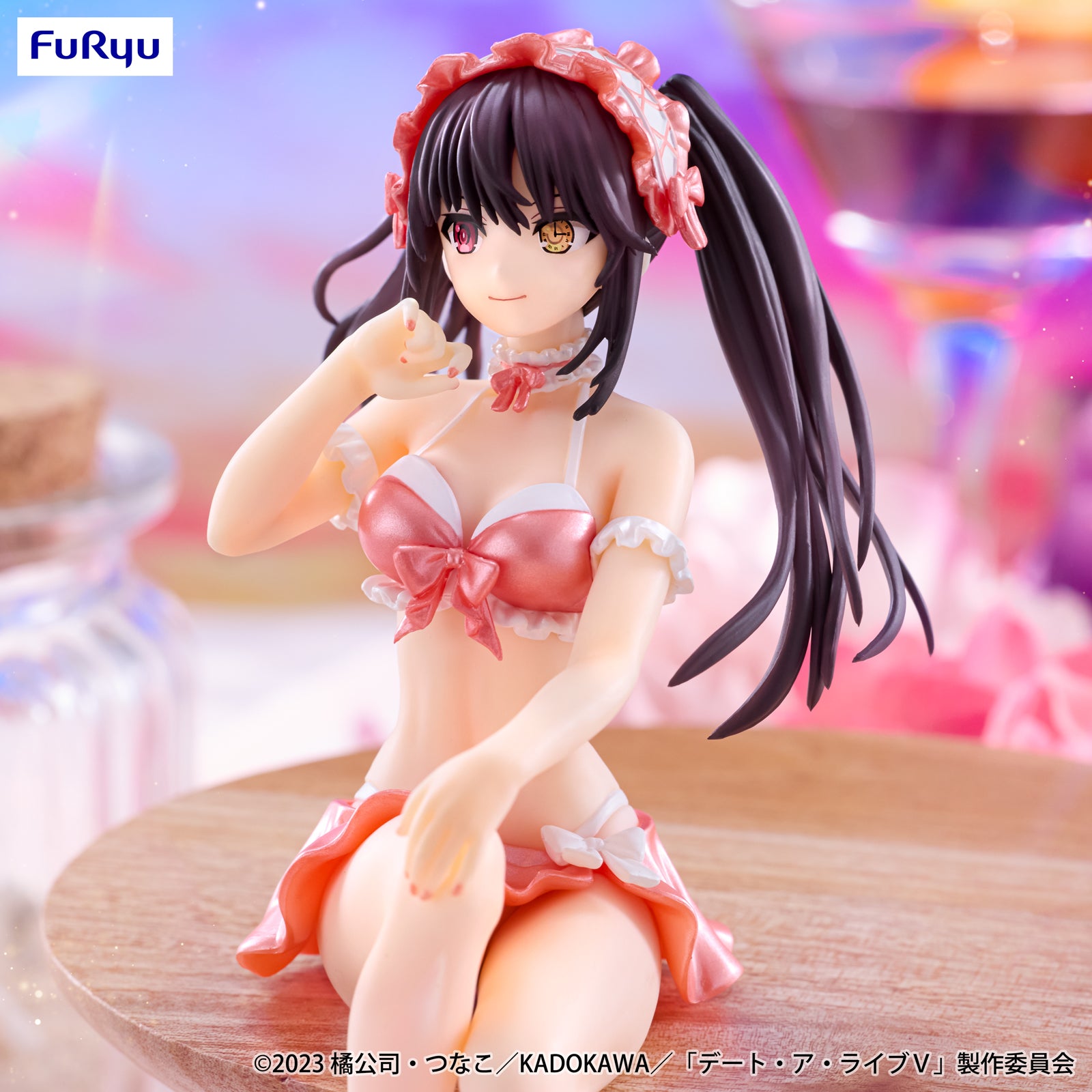 Date A Live V - Tokisaki Kurumi - Noodle Stopper Figure - Mizugi, Pastel Red ver. (FuRyu)