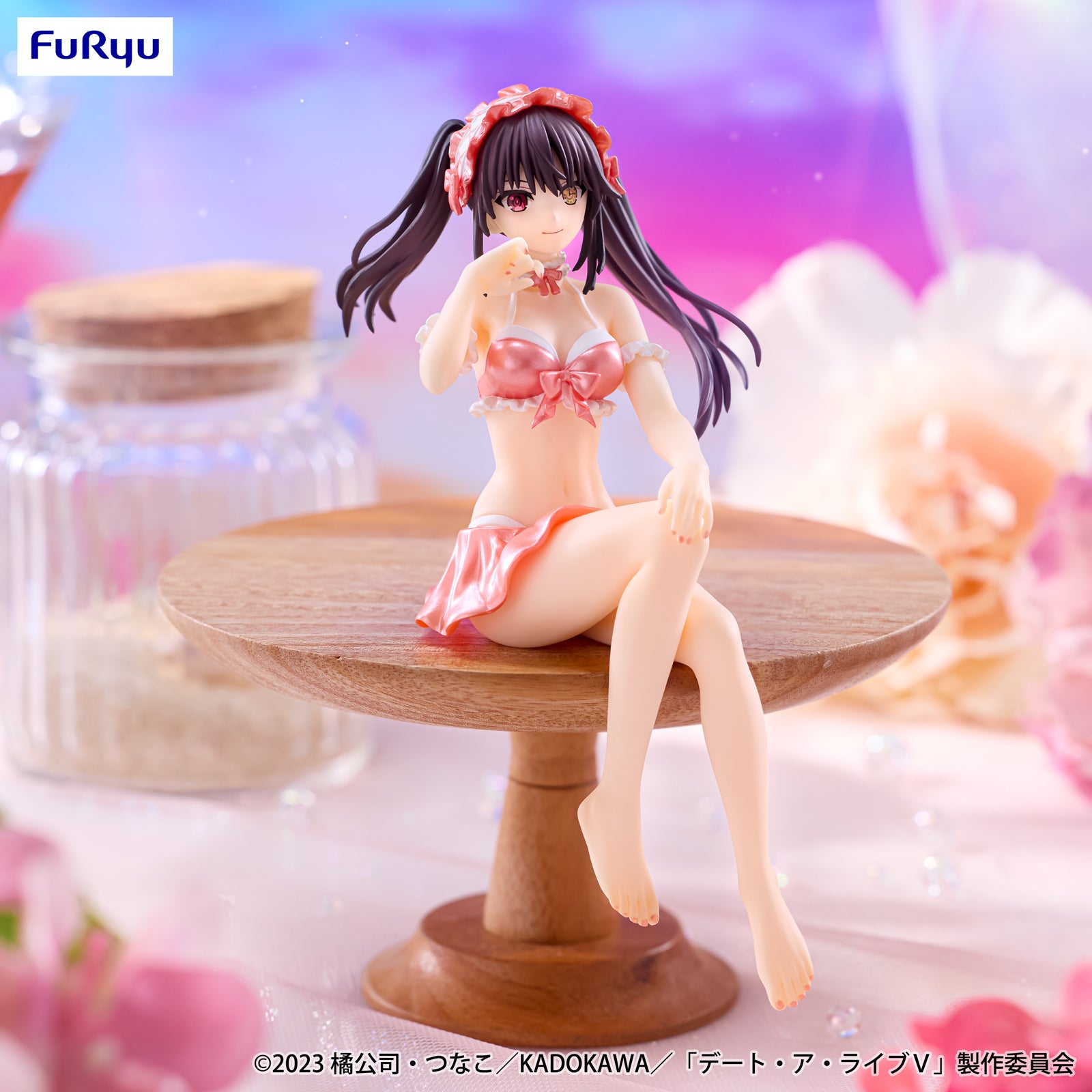 Date A Live V - Tokisaki Kurumi - Noodle Stopper Figure - Mizugi, Pastel Red ver. (FuRyu)