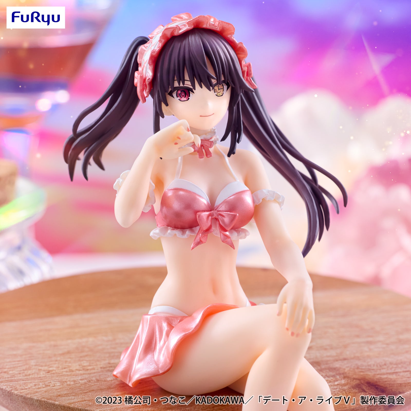 Date A Live V - Tokisaki Kurumi - Noodle Stopper Figure - Mizugi, Pastel Red ver. (FuRyu)