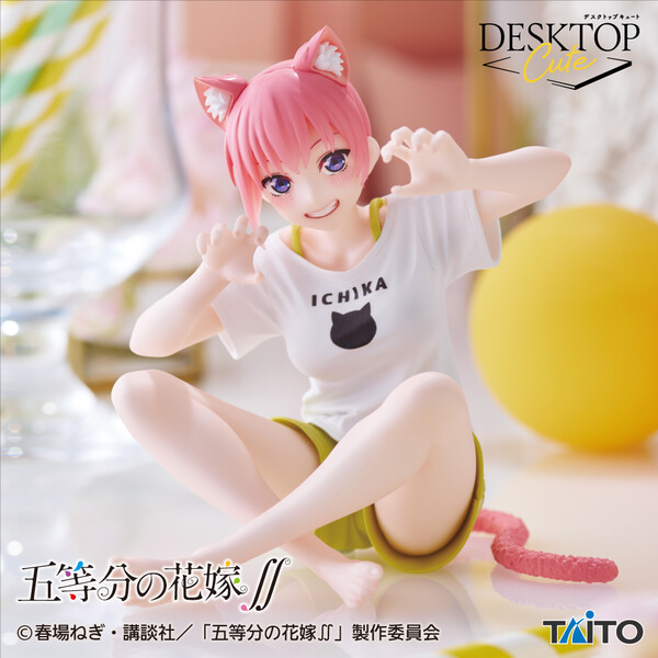 Gotoubun no Hanayome ∬ - Nakano Ichika - Desktop Cute - Cat Room Wear ver. (Taito)