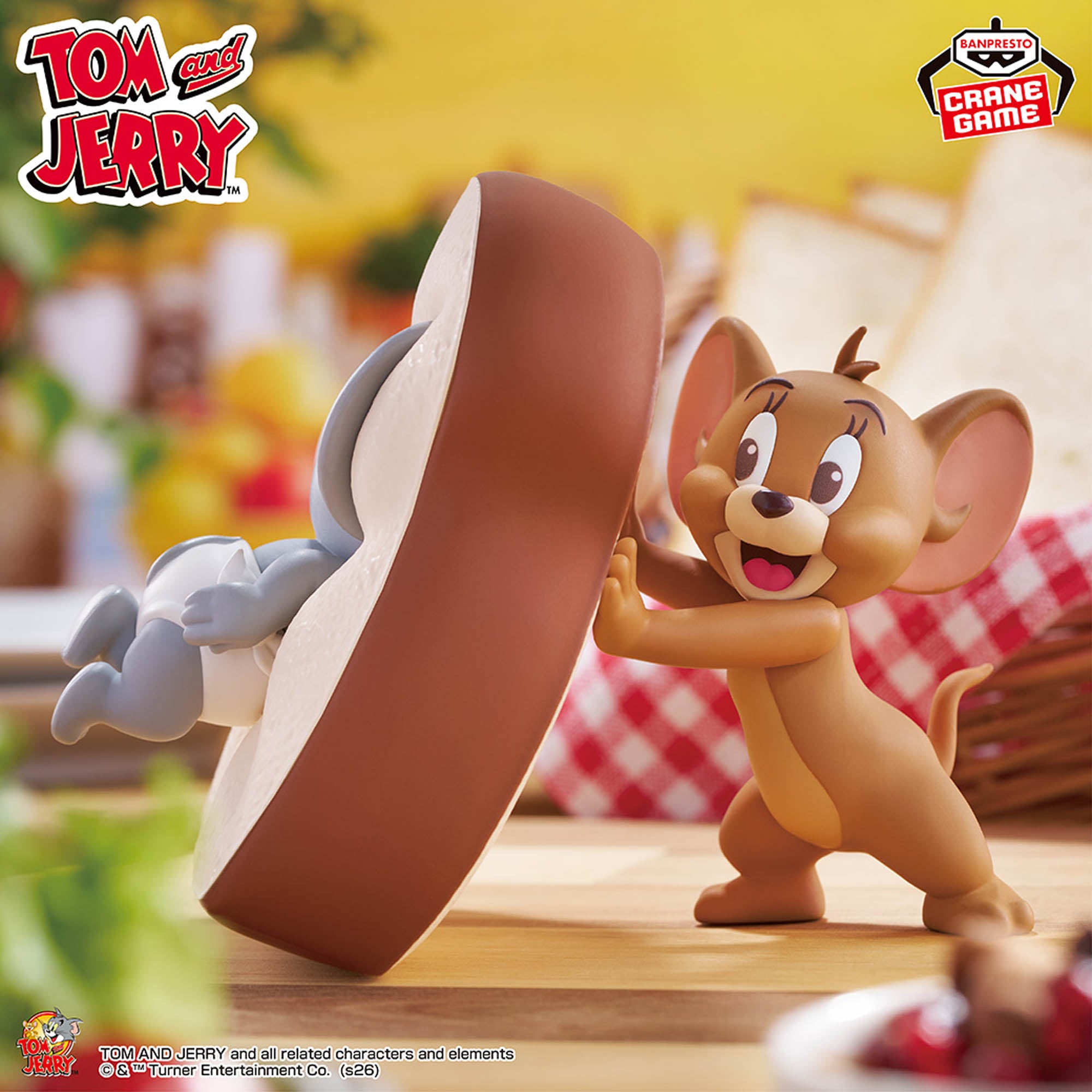 Tom and Jerry - Jerry - Tuffy - Big Size Soft Vinyl Figure - Sofubi Figure - Yummy Bread (Bandai Spirits)