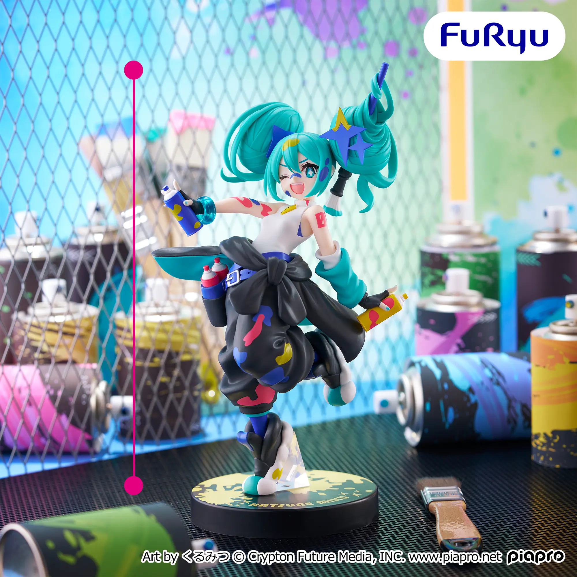 Piapro Characters - Hatsune Miku - Muchute - Paint Girl, Another Color ver. (FuRyu)