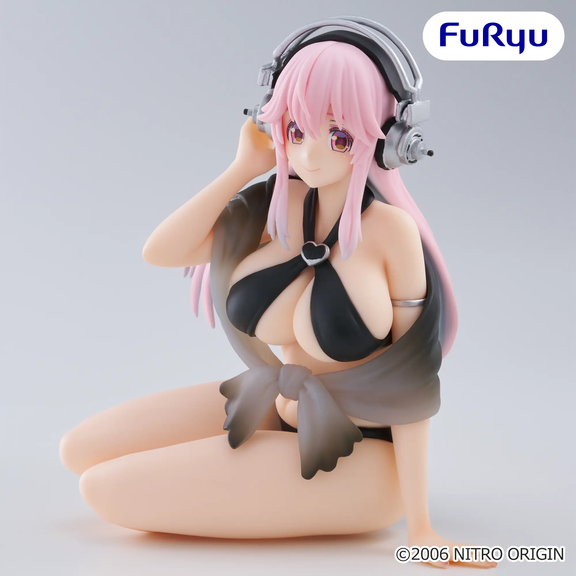 SoniComi (Super Sonico) - Sonico - Noodle Stopper Figure - Black Bikini ver. (FuRyu)