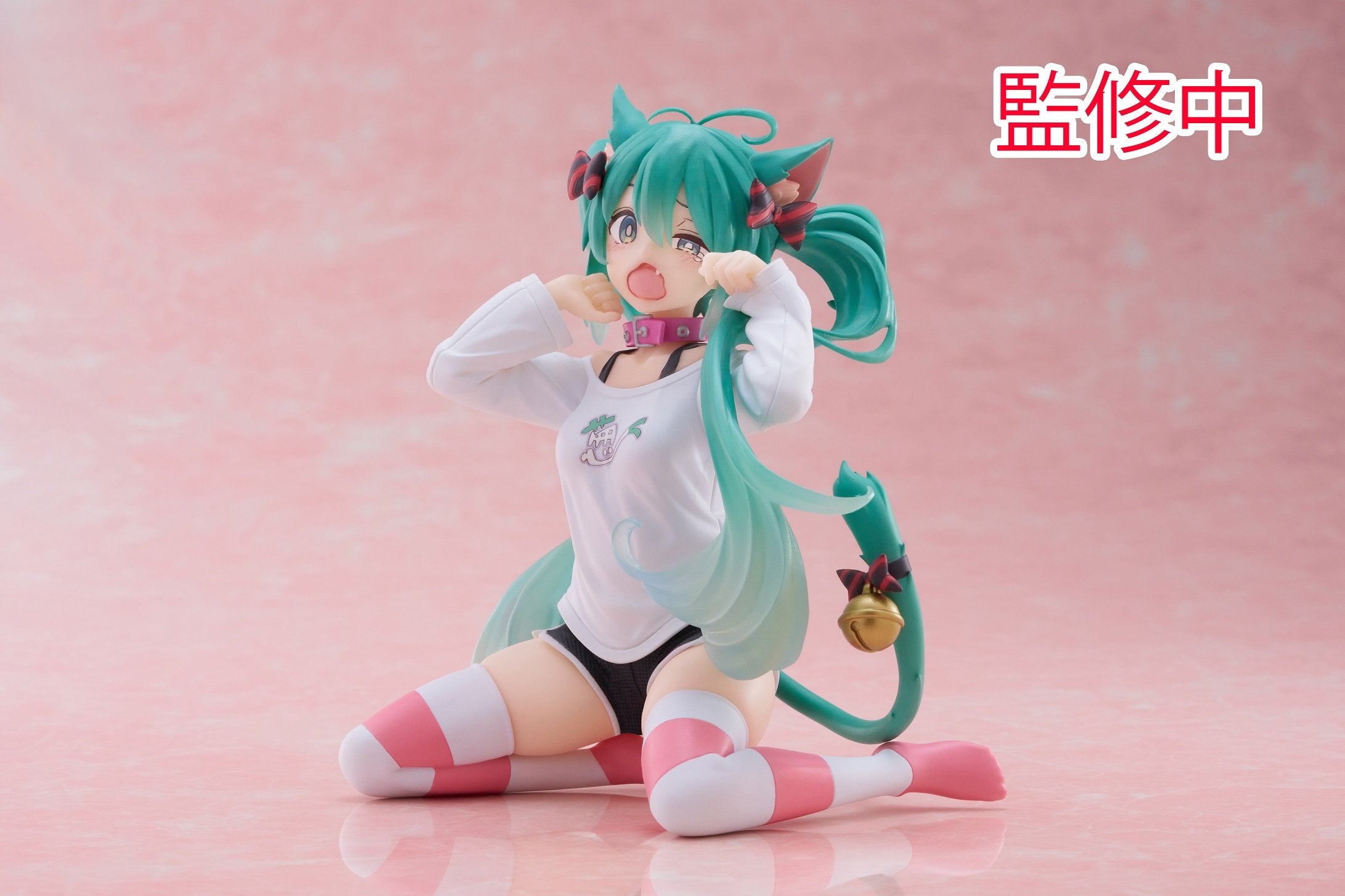 Vocaloid - Hatsune Miku - Desktop Cute - Nekomimi T-Shirt ver. (Taito)