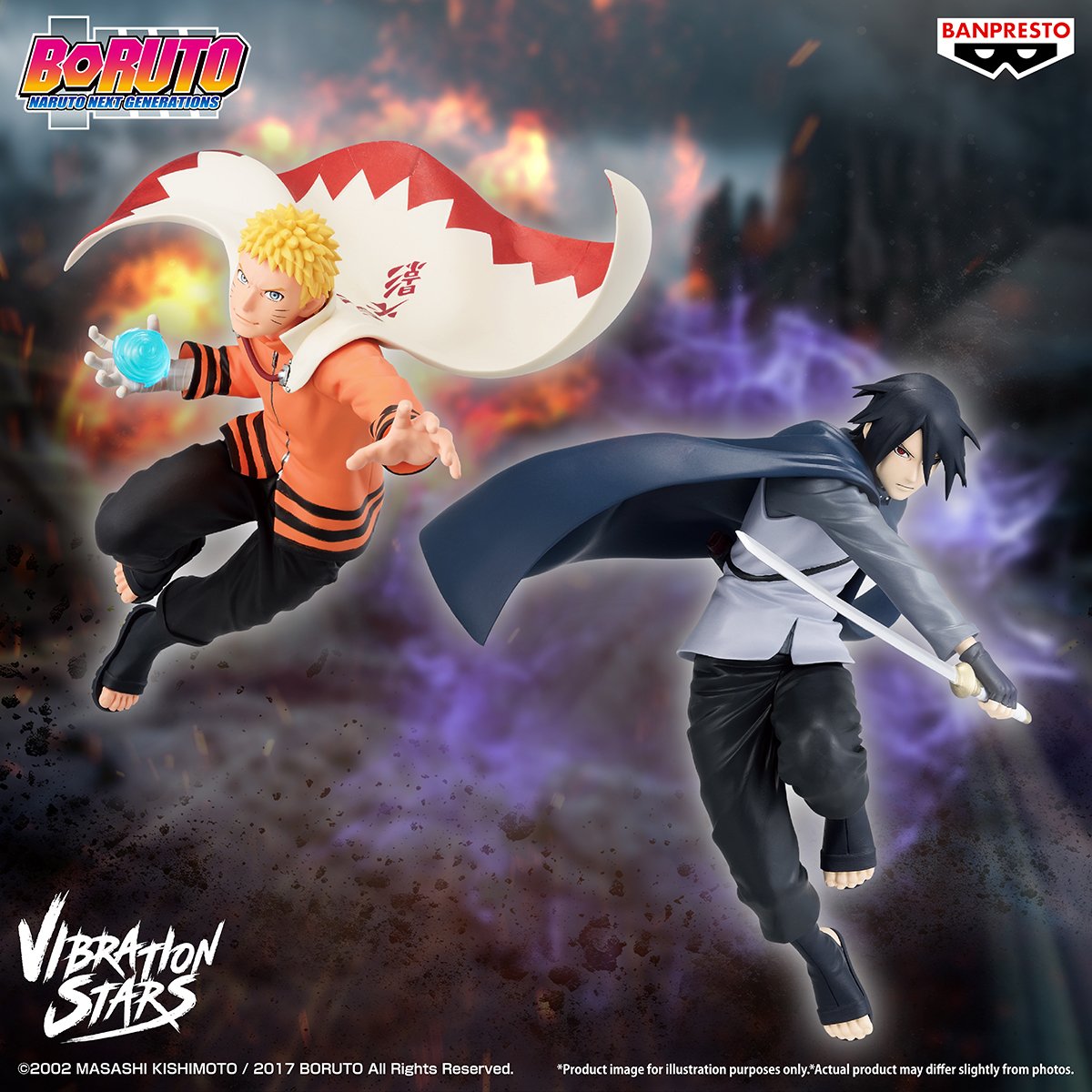 Boruto: Naruto Next Generations - Uzumaki Naruto & Uchiha Sasuke - Vibration Stars - II (Bandai Spirits)